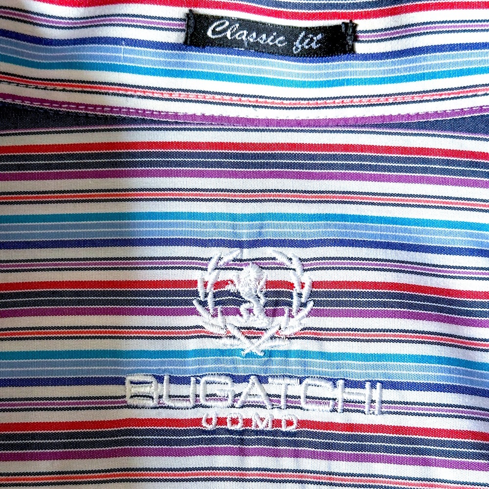 Bugatchi Uomo Striped Button Down Long Sleeve Shi… - image 4